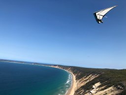 2019 Nov 11 - Rainbow Beach - Glen McFarlane &amp; passenger (Sylvia)